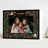 "Peaceful Holiday" - Minted x The Met Holiday Cards in Fir by iamtanya - Folded Card