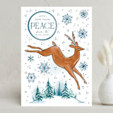 "Lighthearted Deer" - Minted x The Met Holiday Cards in Snow by Everett Paper Goods - Front