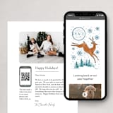 "Lighthearted Deer" - Minted x The Met Holiday Cards in Snow by Everett Paper Goods - More Ways to Customize