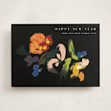 "Abstract Floral" - Minted x The Met Holiday Cards in Noir by Caryn Owen - Front