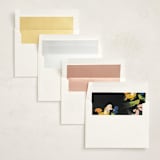 "Abstract Floral" - Minted x The Met Holiday Cards in Noir by Caryn Owen - Envelope Liner Options