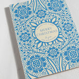 "Marigold" - Minted x The Met Holiday Cards in Sapphire by Alisa Galitsyna - Detail