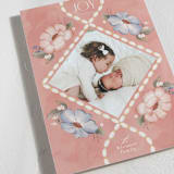 "Gulizar" - Minted x The Met Holiday Cards in Winter Rose by Carrie ONeal - Detail