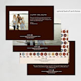 "Joy Quilt" - Minted x The Met Holiday Cards in Walnut by Erica Krystek - Back of Card Options
