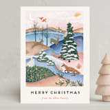"Winter Countryside" - Minted x The Met Holiday Cards in Winter Sky by Shiny Penny Studio - Front