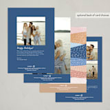 "Winter Countryside" - Minted x The Met Holiday Cards in Pool by Shiny Penny Studio - Back of Card Options