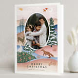 "Winter Countryside" - Minted x The Met Holiday Cards in Pool by Shiny Penny Studio - Folded Card