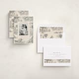 "Central Park Toile" - Minted x The Met Holiday Cards in Vanilla by Teju Reval - Assembled