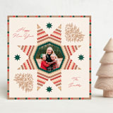 "Heritage" - Minted x The Met Holiday Cards in Poinsettia by Julie Murray - Front