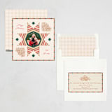 "Heritage" - Minted x The Met Holiday Cards in Poinsettia by Julie Murray - Assembled