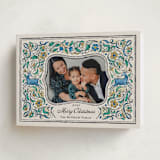 "Leaping Stag" - Minted x The Met Holiday Cards in Cobalt by Paper Sun Studio - Folded Card
