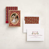 "Holiday Flora and Fauna" - Minted x The Met Holiday Cards in Mulled Wine by Creo Study - Assembled