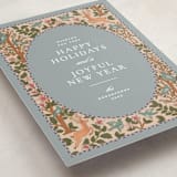 "Holiday Flora and Fauna" - Minted x The Met Holiday Cards in Blue Jay by Creo Study - Detail