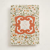 "Jardin Chinois" - Minted x The Met Holiday Cards in Coral by Gwen Bedat - Front