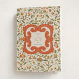 "Jardin Chinois" - Minted x The Met Holiday Cards in Coral by Gwen Bedat - Folded Card