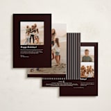 "A Bouquet of Joy" - Minted x The Met Holiday Cards in Midnight by Susan Moyal - Back of Card Options