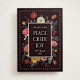 "A Bouquet of Joy" - Minted x The Met Holiday Cards in Midnight by Susan Moyal - Front