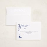"Three Friends of Winter" - Minted x The Met Holiday Cards in Cobalt by Lucrecia Caporale - FREE Recipient Addressing