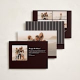 "A Bouquet of Joy" - Minted x The Met Holiday Cards in Midnight by Susan Moyal - Back of Card Options