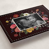 "A Bouquet of Joy" - Minted x The Met Holiday Cards in Midnight by Susan Moyal - Detail
