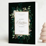 "Emerald Vines" - Minted x The Met Holiday Cards in Emerald by Susan Moyal - Folded Card