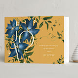 "Winter Vine" - Minted x The Met Holiday Cards in Bluejay by Leah Bisch - Folded Card