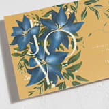 "Winter Vine" - Minted x The Met Holiday Cards in Bluejay by Leah Bisch - Detail