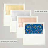"Belles Heures" - Minted x The Met Holiday Cards in Azure by Jackie Crawford - Envelope Liner Options