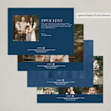 "Winter Vine" - Minted x The Met Holiday Cards in Bluejay by Leah Bisch - Back of Card