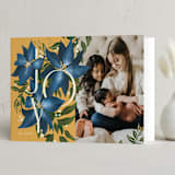 "Winter Vine" - Minted x The Met Holiday Cards in Bluejay by Leah Bisch - Interior Options
