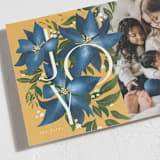 "Winter Vine" - Minted x The Met Holiday Cards in Bluejay by Leah Bisch - Close-Up