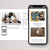 "Winter Vine" - Minted x The Met Holiday Cards in Bluejay by Leah Bisch - More Ways to Customize