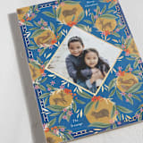 "Belles Heures" - Minted x The Met Holiday Cards in Azure by Jackie Crawford - Close-Up