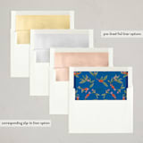 "Belles Heures" - Minted x The Met Holiday Cards in Azure by Jackie Crawford - Envelope Liners