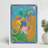 "A Starlit Journey" - Minted x The Met Holiday Cards in Azure by Morgan Ramberg - Front