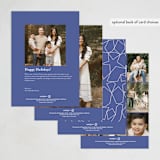 "A Starlit Journey" - Minted x The Met Holiday Cards in Azure by Morgan Ramberg - Back of Card