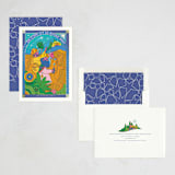 "A Starlit Journey" - Minted x The Met Holiday Cards in Azure by Morgan Ramberg - Assembled