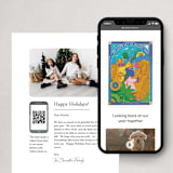 "A Starlit Journey" - Minted x The Met Holiday Cards in Azure by Morgan Ramberg - More Ways to Customize