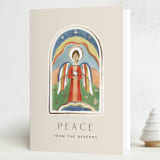 "Messenger" - Minted x The Met Holiday Cards in Cream by Amy Kross - Folded Card