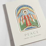 "Messenger" - Minted x The Met Holiday Cards in Cream by Amy Kross - Close-Up