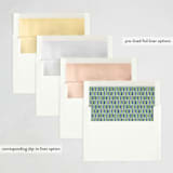 "Messenger" - Minted x The Met Holiday Cards in Cream by Amy Kross - Envelope Liners