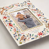 "palampore woodland" - Minted x The Met Holiday Cards in Poinsettia by Sarah Knight - Detail