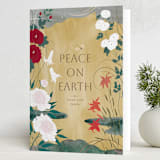 "Four Seasons" - Minted x The Met Holiday Cards in Ochre by Eve Schultz - Folded Card