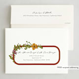 "STRAPWORK" - Minted x The Met Holiday Cards in Poinsettia by Jen Owens - FREE Recipient Addressing