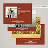 "STRAPWORK" - Minted x The Met Holiday Cards in Poinsettia by Jen Owens - Back of Card Options