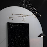 "Constellation" - Ceiling Lights in brass by Richard Clarkson