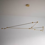 "Constellation" - Ceiling Lights in brass by Richard Clarkson