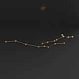 "Constellation" - Ceiling Lights in brass by Richard Clarkson