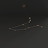 "Constellation" - Ceiling Lights in brass by Richard Clarkson