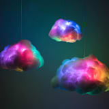 "Interactive Cloud - Large" - Ceiling Lights in white by Richard Clarkson